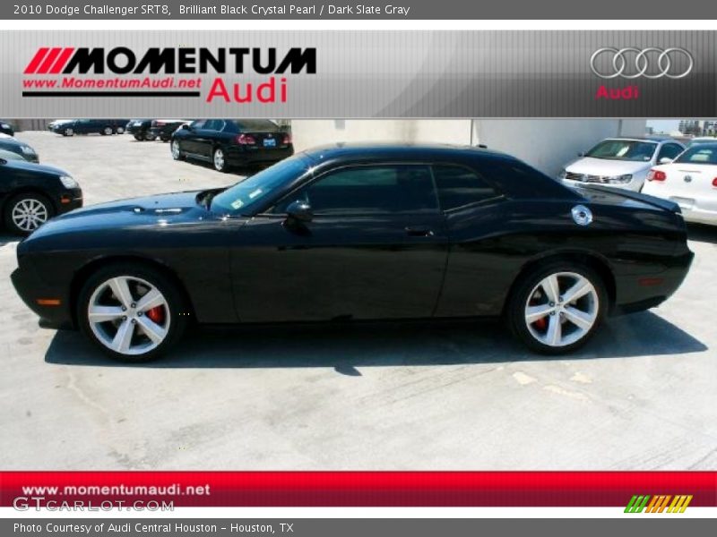 Brilliant Black Crystal Pearl / Dark Slate Gray 2010 Dodge Challenger SRT8