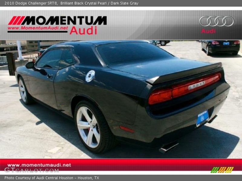 Brilliant Black Crystal Pearl / Dark Slate Gray 2010 Dodge Challenger SRT8