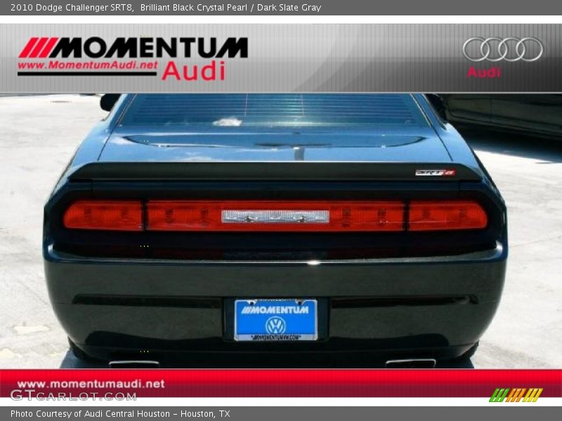 Brilliant Black Crystal Pearl / Dark Slate Gray 2010 Dodge Challenger SRT8