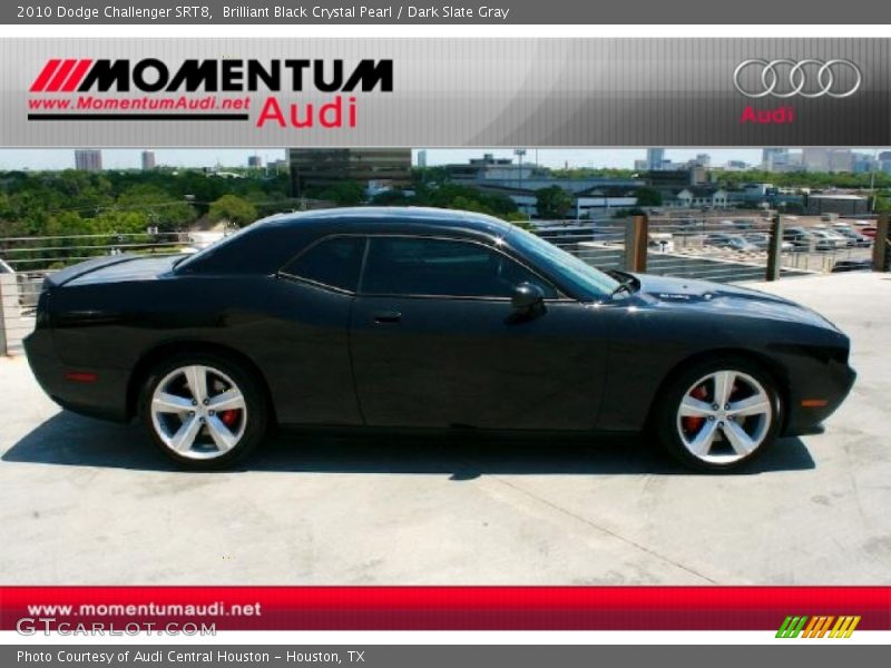 Brilliant Black Crystal Pearl / Dark Slate Gray 2010 Dodge Challenger SRT8
