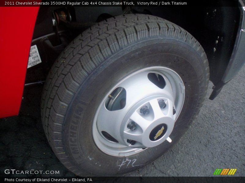  2011 Silverado 3500HD Regular Cab 4x4 Chassis Stake Truck Wheel