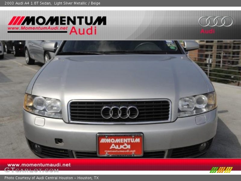 Light Silver Metallic / Beige 2003 Audi A4 1.8T Sedan