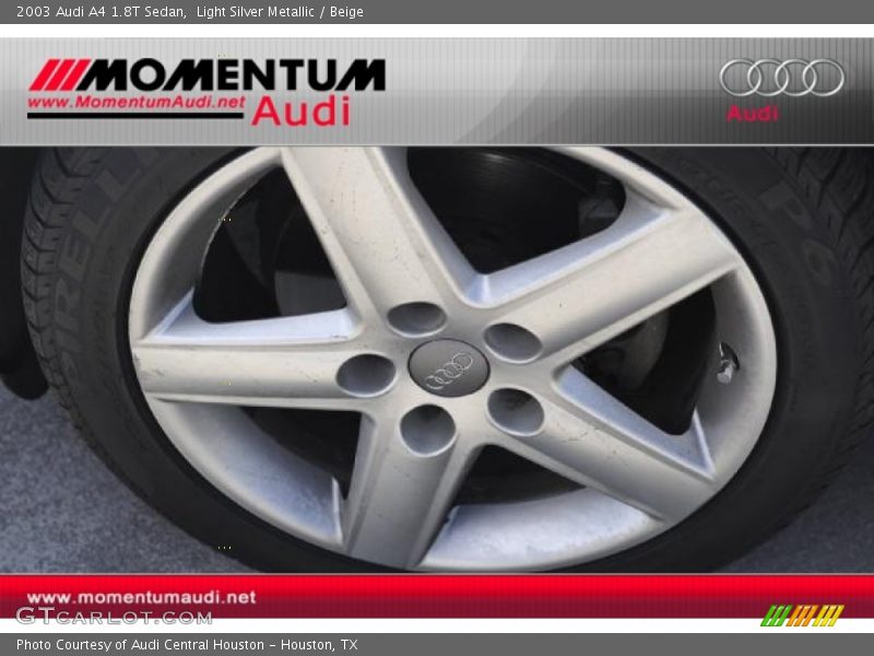 Light Silver Metallic / Beige 2003 Audi A4 1.8T Sedan