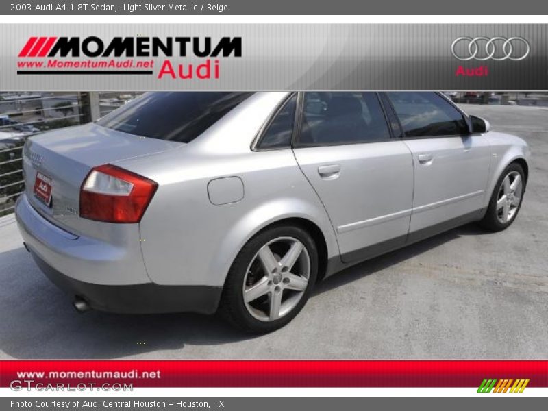 Light Silver Metallic / Beige 2003 Audi A4 1.8T Sedan