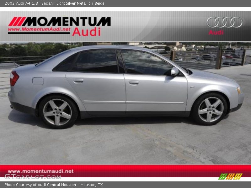 Light Silver Metallic / Beige 2003 Audi A4 1.8T Sedan