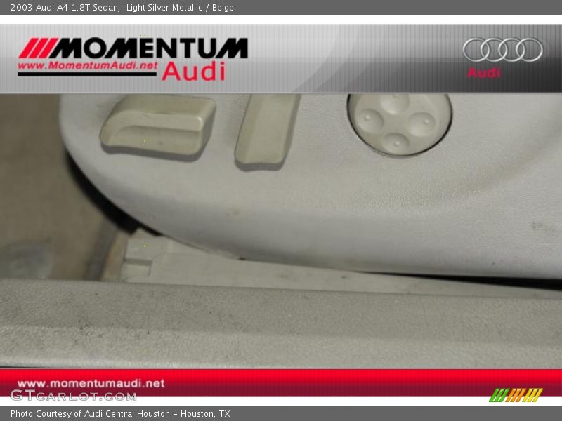 Light Silver Metallic / Beige 2003 Audi A4 1.8T Sedan