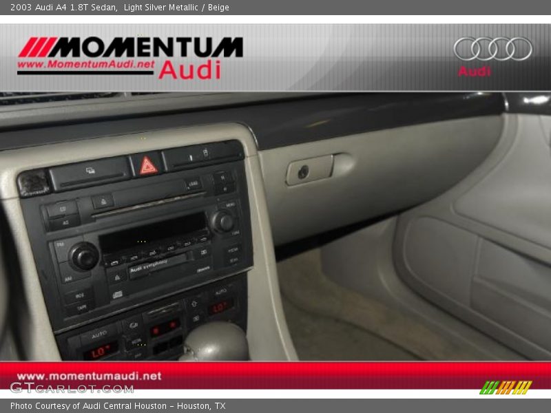 Light Silver Metallic / Beige 2003 Audi A4 1.8T Sedan