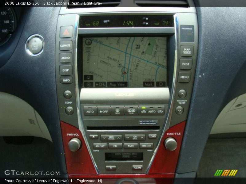 Black Sapphire Pearl / Light Gray 2008 Lexus ES 350