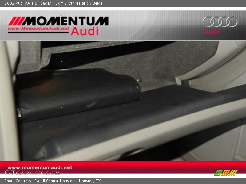 Light Silver Metallic / Beige 2003 Audi A4 1.8T Sedan