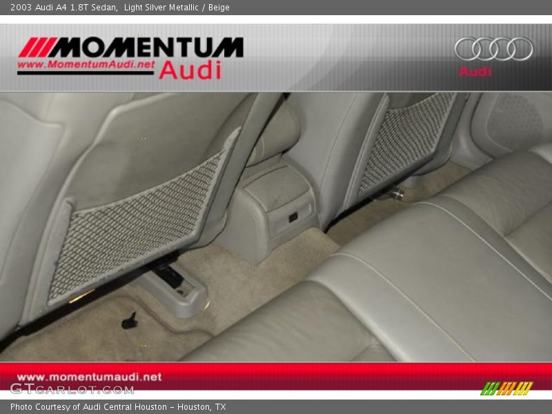 Light Silver Metallic / Beige 2003 Audi A4 1.8T Sedan