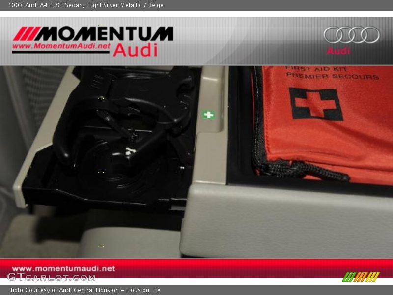 Light Silver Metallic / Beige 2003 Audi A4 1.8T Sedan