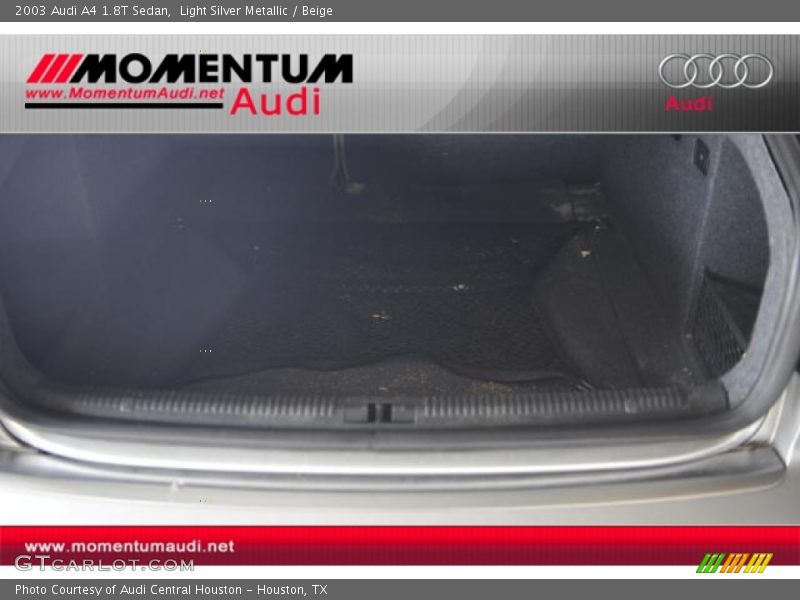 Light Silver Metallic / Beige 2003 Audi A4 1.8T Sedan