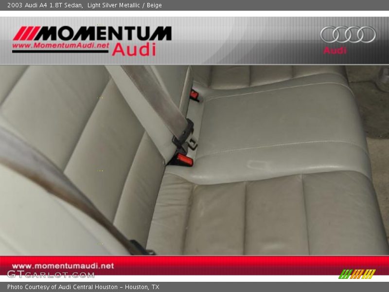 Light Silver Metallic / Beige 2003 Audi A4 1.8T Sedan