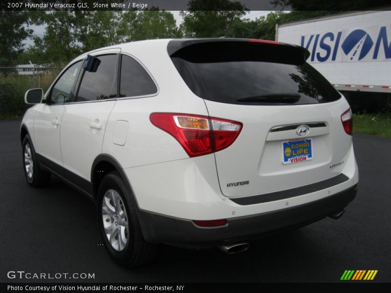 Stone White / Beige 2007 Hyundai Veracruz GLS