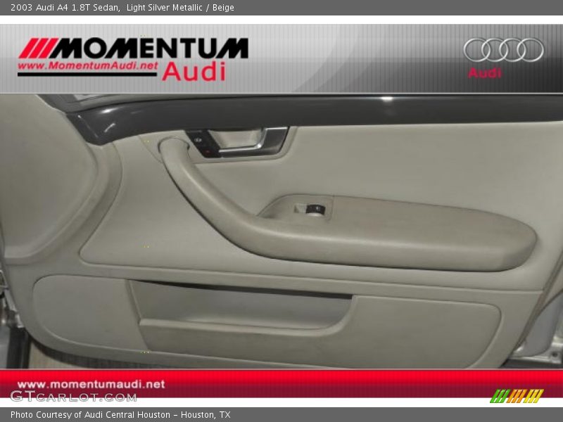 Light Silver Metallic / Beige 2003 Audi A4 1.8T Sedan