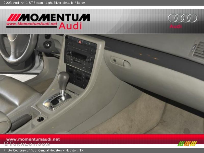 Light Silver Metallic / Beige 2003 Audi A4 1.8T Sedan