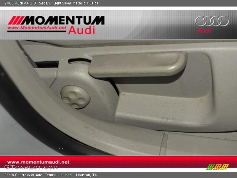 Light Silver Metallic / Beige 2003 Audi A4 1.8T Sedan