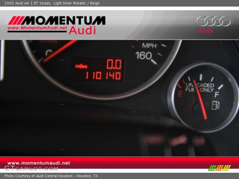 Light Silver Metallic / Beige 2003 Audi A4 1.8T Sedan