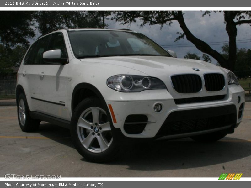 Alpine White / Sand Beige 2012 BMW X5 xDrive35i