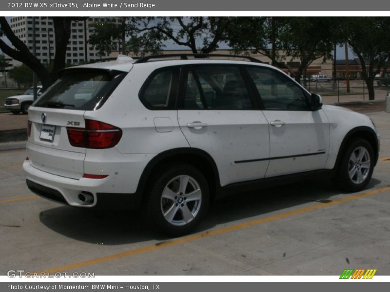 Alpine White / Sand Beige 2012 BMW X5 xDrive35i