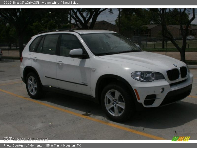 Alpine White / Sand Beige 2012 BMW X5 xDrive35i