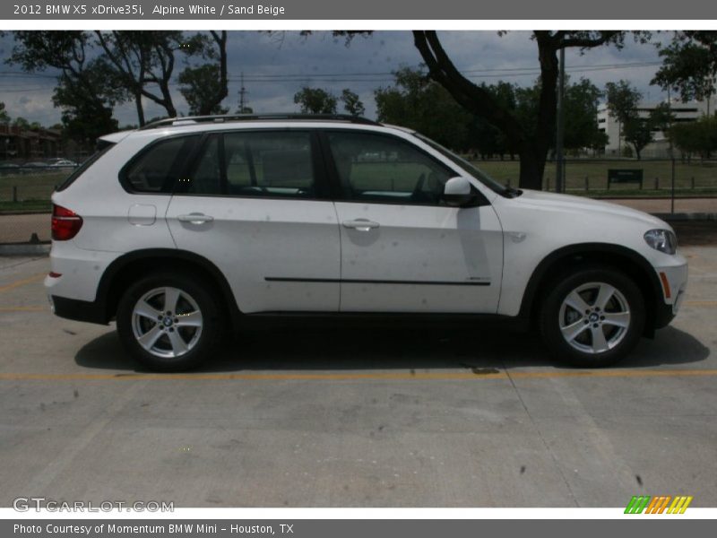 Alpine White / Sand Beige 2012 BMW X5 xDrive35i