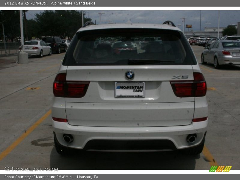 Alpine White / Sand Beige 2012 BMW X5 xDrive35i