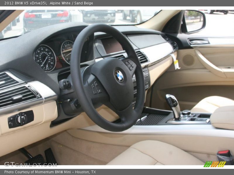 Alpine White / Sand Beige 2012 BMW X5 xDrive35i