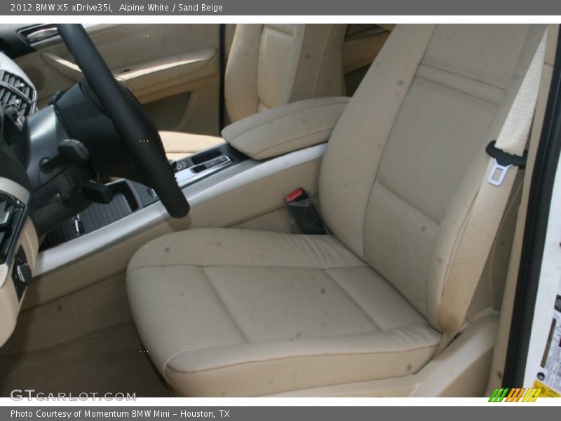 Alpine White / Sand Beige 2012 BMW X5 xDrive35i