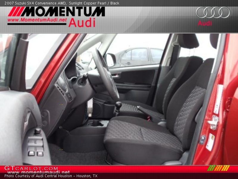 Sunlight Copper Pearl / Black 2007 Suzuki SX4 Convenience AWD