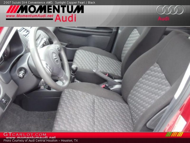 Sunlight Copper Pearl / Black 2007 Suzuki SX4 Convenience AWD