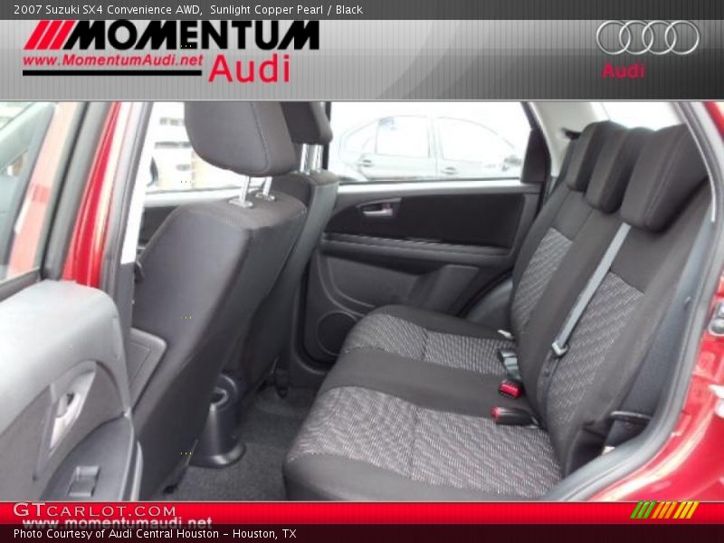 Sunlight Copper Pearl / Black 2007 Suzuki SX4 Convenience AWD