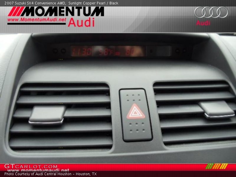 Sunlight Copper Pearl / Black 2007 Suzuki SX4 Convenience AWD