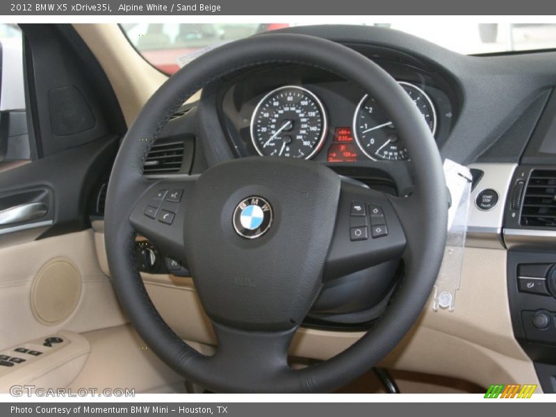 Alpine White / Sand Beige 2012 BMW X5 xDrive35i