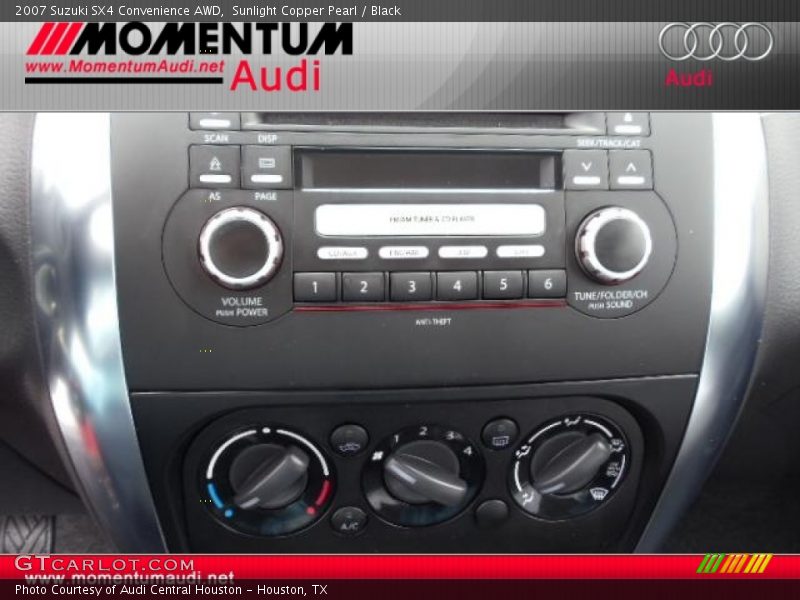 Sunlight Copper Pearl / Black 2007 Suzuki SX4 Convenience AWD
