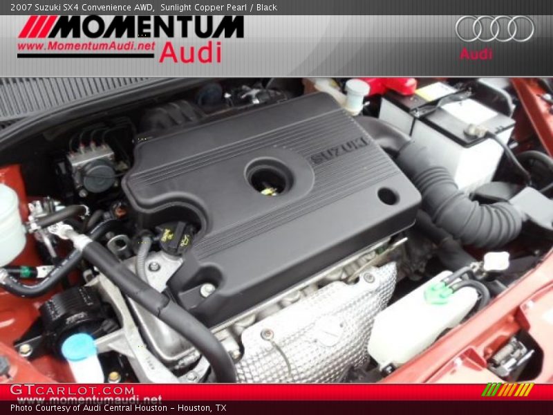 Sunlight Copper Pearl / Black 2007 Suzuki SX4 Convenience AWD