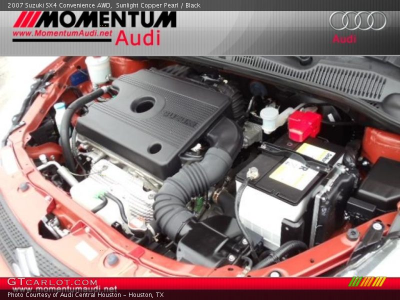 Sunlight Copper Pearl / Black 2007 Suzuki SX4 Convenience AWD