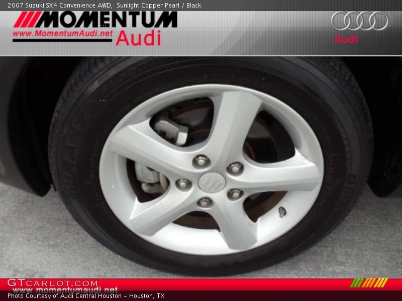 Sunlight Copper Pearl / Black 2007 Suzuki SX4 Convenience AWD
