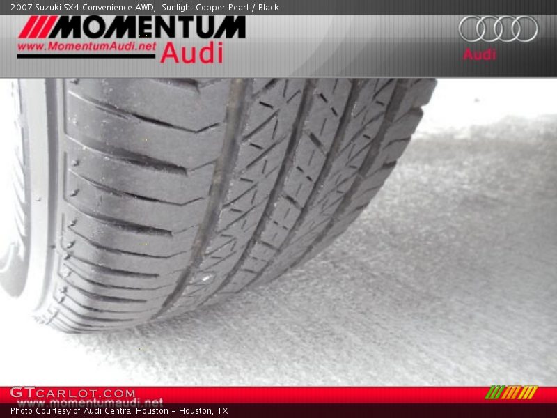 Sunlight Copper Pearl / Black 2007 Suzuki SX4 Convenience AWD
