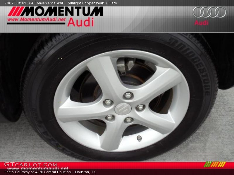 Sunlight Copper Pearl / Black 2007 Suzuki SX4 Convenience AWD