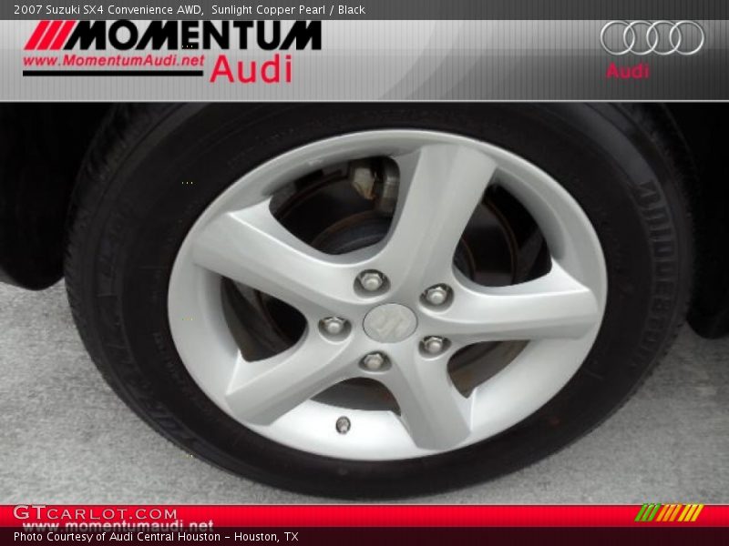 Sunlight Copper Pearl / Black 2007 Suzuki SX4 Convenience AWD