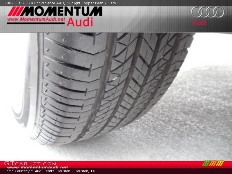 Sunlight Copper Pearl / Black 2007 Suzuki SX4 Convenience AWD