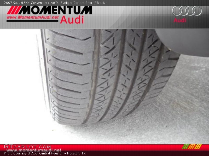 Sunlight Copper Pearl / Black 2007 Suzuki SX4 Convenience AWD