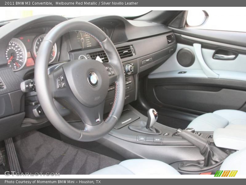 Melbourne Red Metallic / Silver Novillo Leather 2011 BMW M3 Convertible