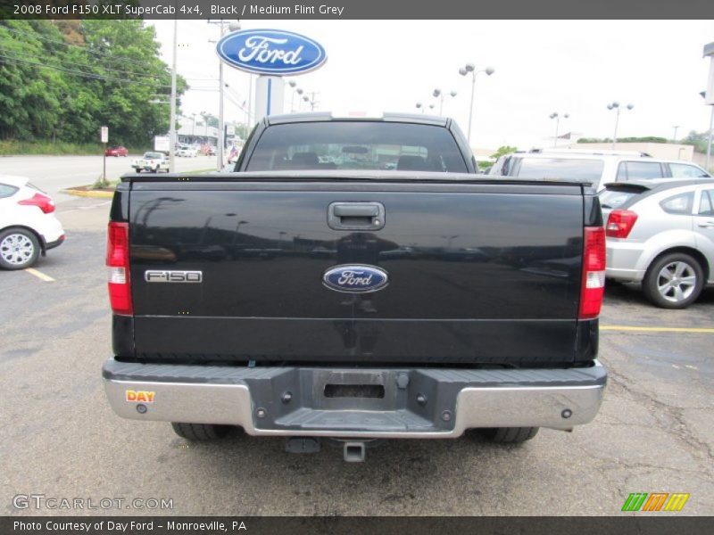 Black / Medium Flint Grey 2008 Ford F150 XLT SuperCab 4x4