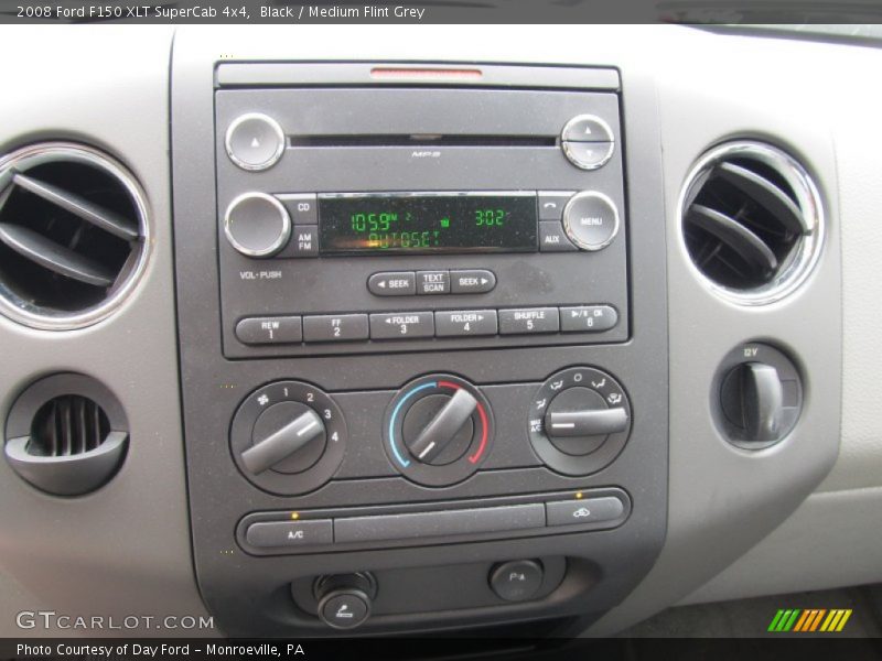 Black / Medium Flint Grey 2008 Ford F150 XLT SuperCab 4x4