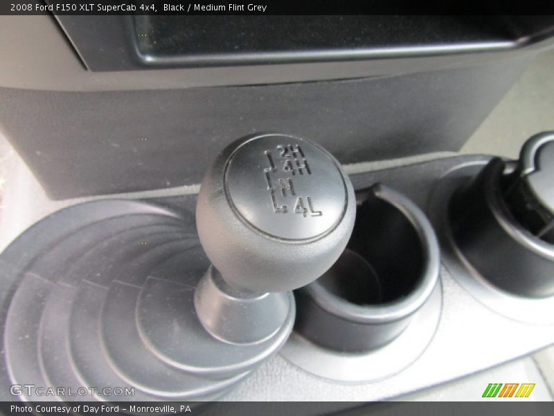 Black / Medium Flint Grey 2008 Ford F150 XLT SuperCab 4x4