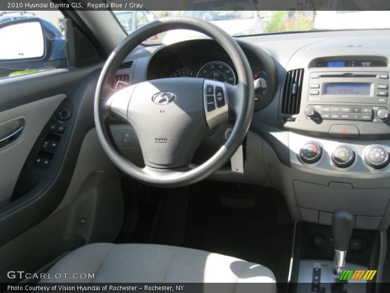 Regatta Blue / Gray 2010 Hyundai Elantra GLS