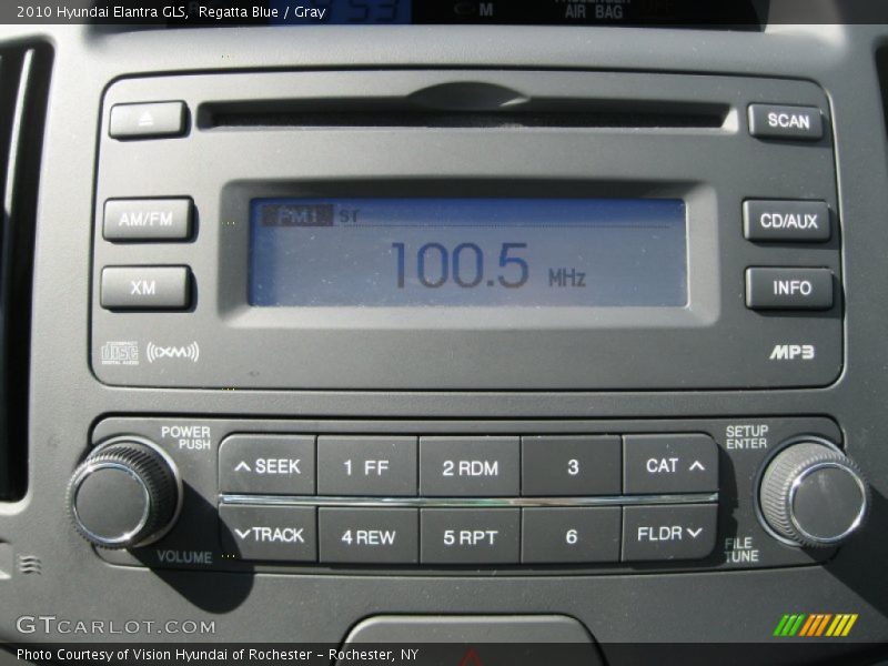 Regatta Blue / Gray 2010 Hyundai Elantra GLS