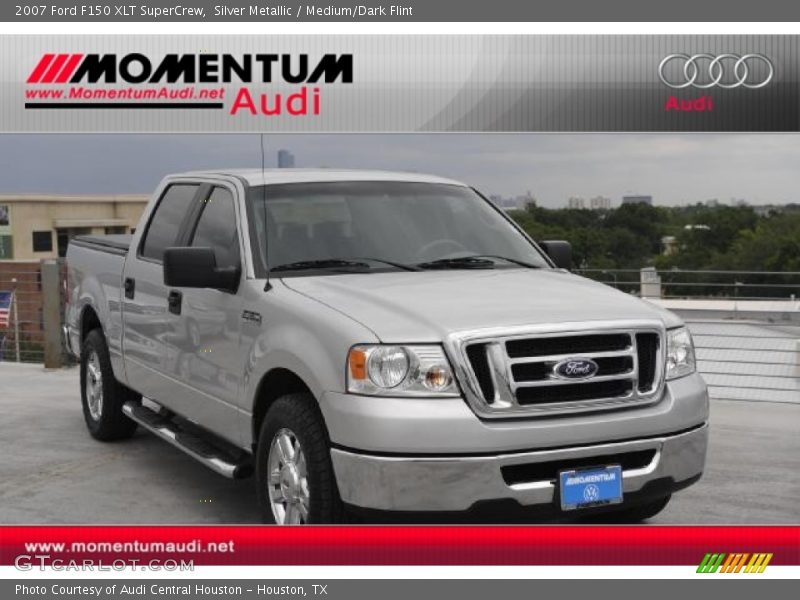 Silver Metallic / Medium/Dark Flint 2007 Ford F150 XLT SuperCrew